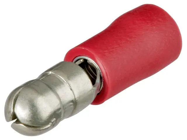 Rundstecker isoliert rot (100x) 97 99 150 Schnäppchen