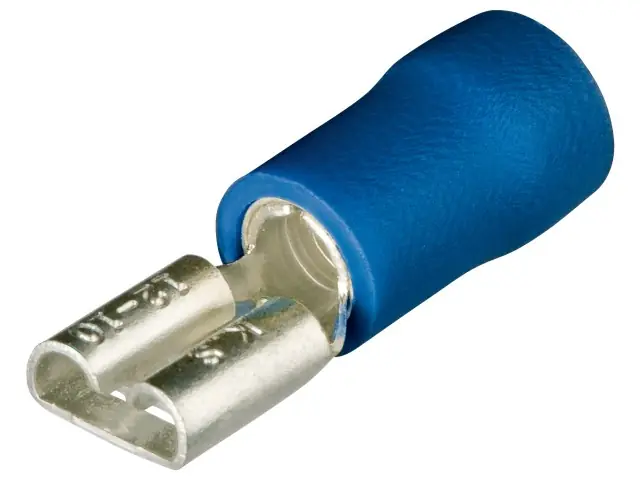 Aktuell Flachsteckhülsen blau (100x) 97 99 021