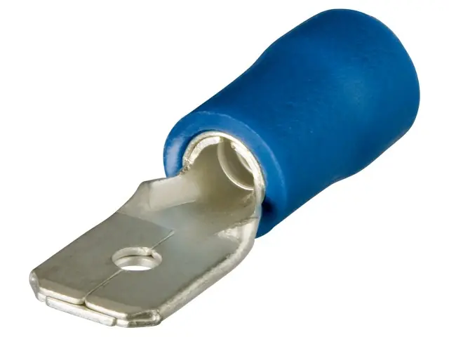 Flachstecker isoliert blau (100x) 97 99 111 Neue Ware