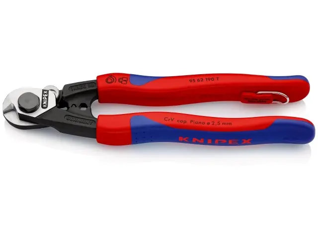 KNIPEX Drahtseilschere m Befestigungsöse 95 62 190 T BK Top-Seller