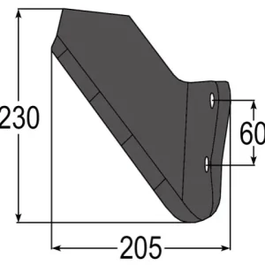 Flügelschare re. 4-Loch zu Horsch 00311275 Diamant Günstig