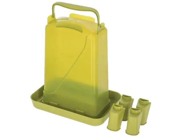 Geflügeltränke 5,5 Liter mit Standfüßen , grün Neue Kollektion