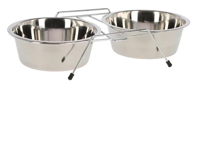 Garantierte Lieferung Doppelnapfständer incl. 2 x 900 ml Napf
