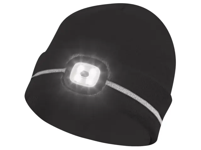 Jetzt Kaufen Kinder Mütze schwarz mit LED - Leuchte