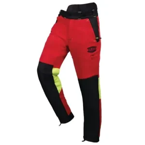 Solidur Schnittschutzhose Felin rot Type A Gr + 7 cm-M KLASSE 1 Neue Kollektion