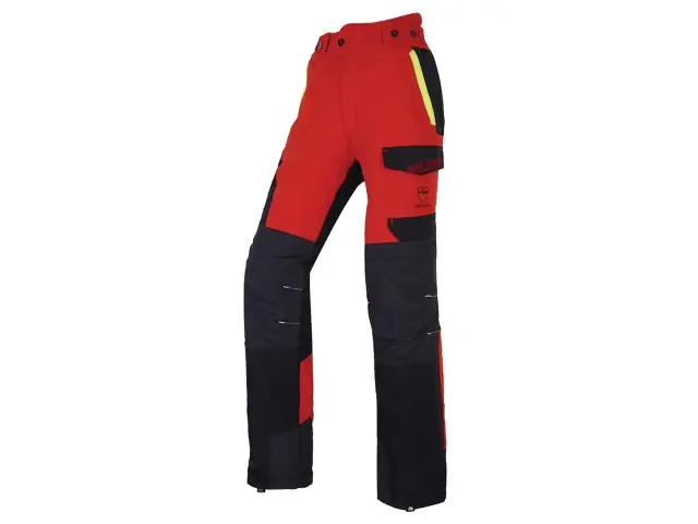 Preisreduziert Solidur Schnittschutzhose Infinity rot Type A Gr 4XL KLASSE 1