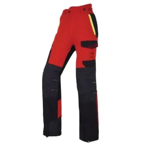 Zertifiziert Solidur Schnittschutzhose Infinity rot Type A Gr - 7 cm-M KLASSE 1