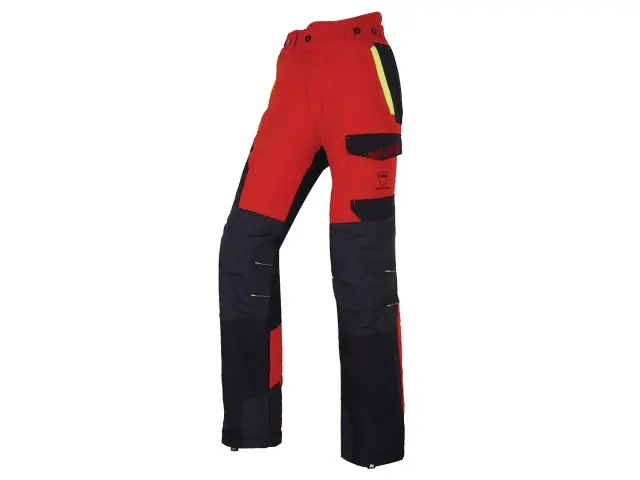 Zertifiziert Solidur Schnittschutzhose Infinity rot Type A Gr - 7 cm-M KLASSE 1