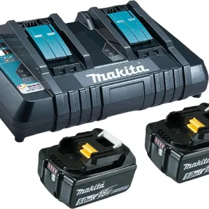 Must-Have Makita Akku Power Source Kit Li 18,0V mit 2 x Akku 5 Ah und Doppelladegerät