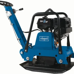 Scheppach Benzin-Rüttelplatte HP 3000S inkl. Fahrwerk u. PU-Schutzmatte Neue Kollektion