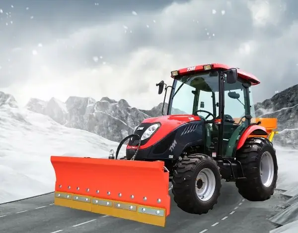 Tym Allrad-Kompakttraktor T555 SH mit Winterpaket Kabine, Schneeschild und Streuer Heißes Angebot