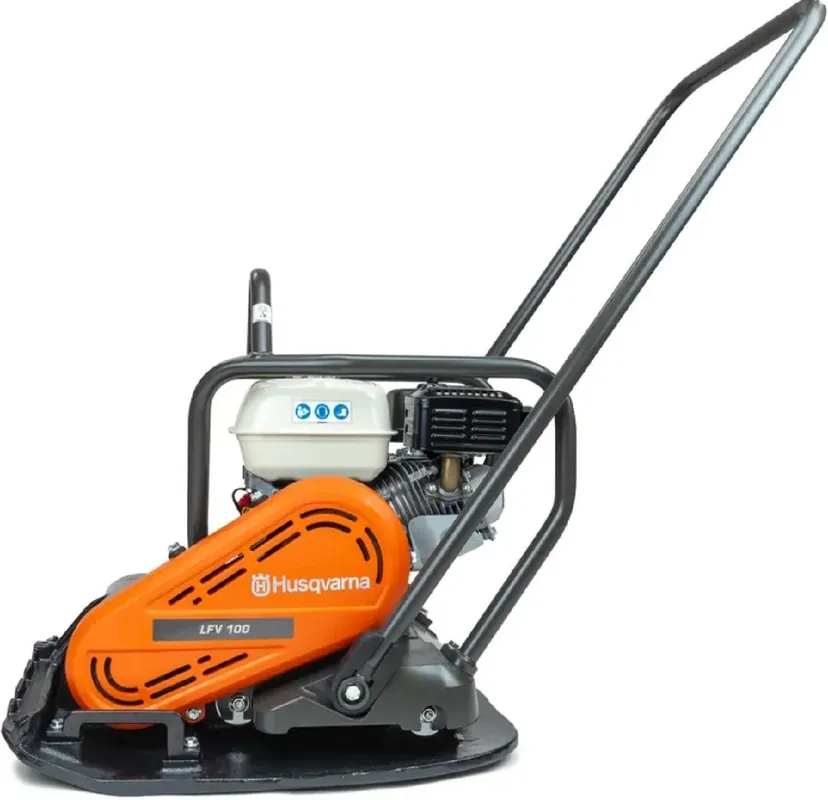 Wochenendangebot Husqvarna Profi Rüttelplatte Benzin LFV 100 Honda GX160