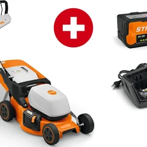 Versand Am Gleichen Tag STIHL Akku-Rasenmäher RMA 248, mit Akku AK 20 und Ladegerät AL 101