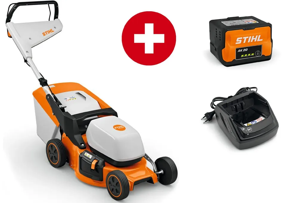 Versand Am Gleichen Tag STIHL Akku-Rasenmäher RMA 248, mit Akku AK 20 und Ladegerät AL 101