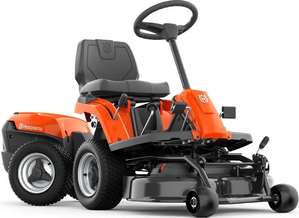Husqvarna Akku-Frontmäher R 112iC mit Mähdeck Combi 85, Akku und Ladegerät Garantierte Lieferung