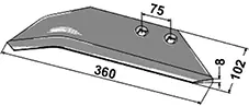 Ersatzflügel p. f. Rabe 63425010, rechts Mega-Angebot