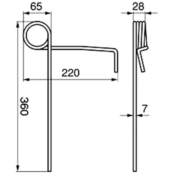 Saatstriegelzinken p. f. Amazone 3408200 Neue Ware