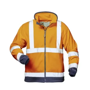 Knallerangebot Warnschutz-Fleecejacke Benedikt, fluoreszierend, Gr. M