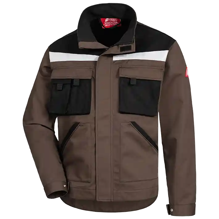 Echt Arbeitsjacke Motion Tex Plus, Braun/Schwarz, Gr. 54