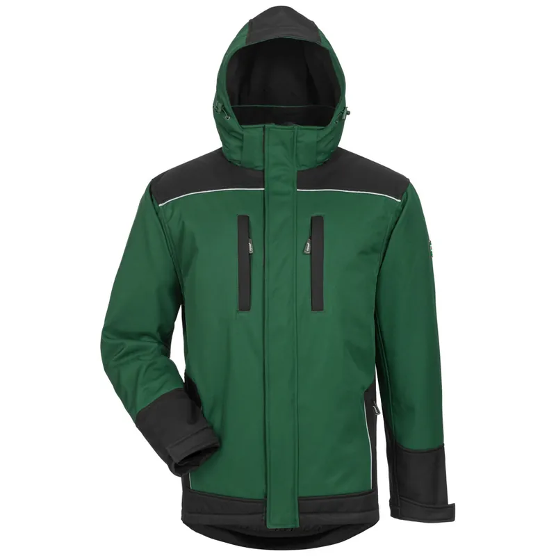 Winter-Softshelljacke Argos, Grün-Schwarz, Gr. XXL (62/64) Top-Angebot