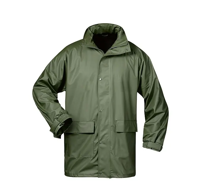 PU-Stretch-Regenjacke, oliv, Gr. XXL Abverkauf