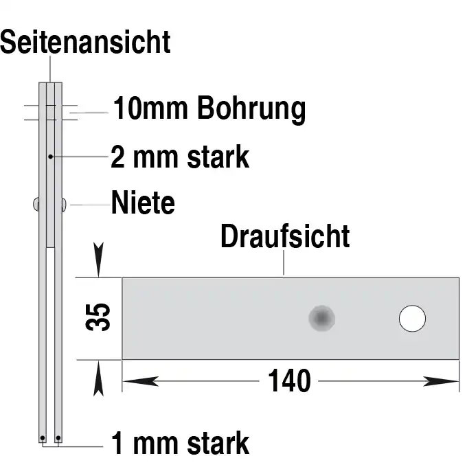 Mühlenschläger passend für Neuero Echt
