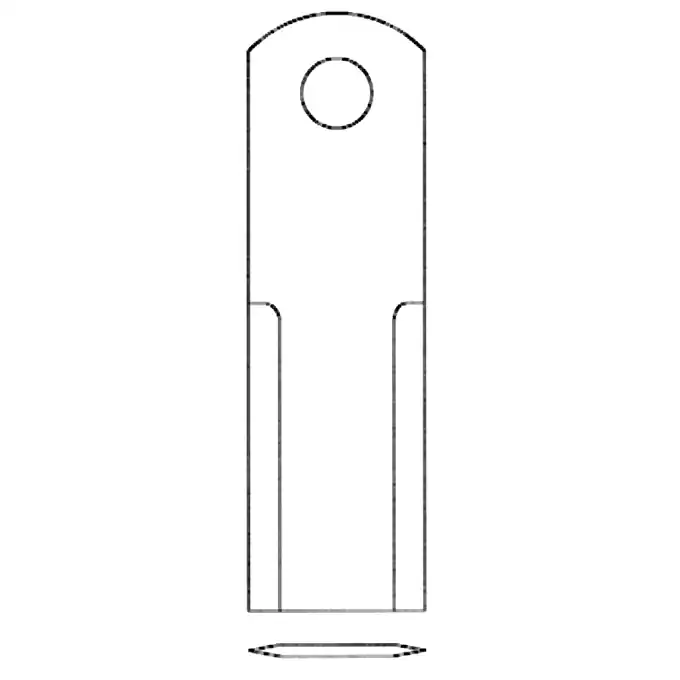 Geprüft Strohhäckselmesser 173 x 50 x 4 mm