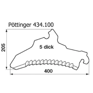 Ladewagenmesser p. f. Pöttinger 434100 Bestpreis