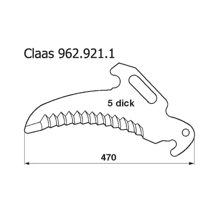 Ladewagenmesser p. f. Claas 960 321.1 Versand Am Gleichen Tag