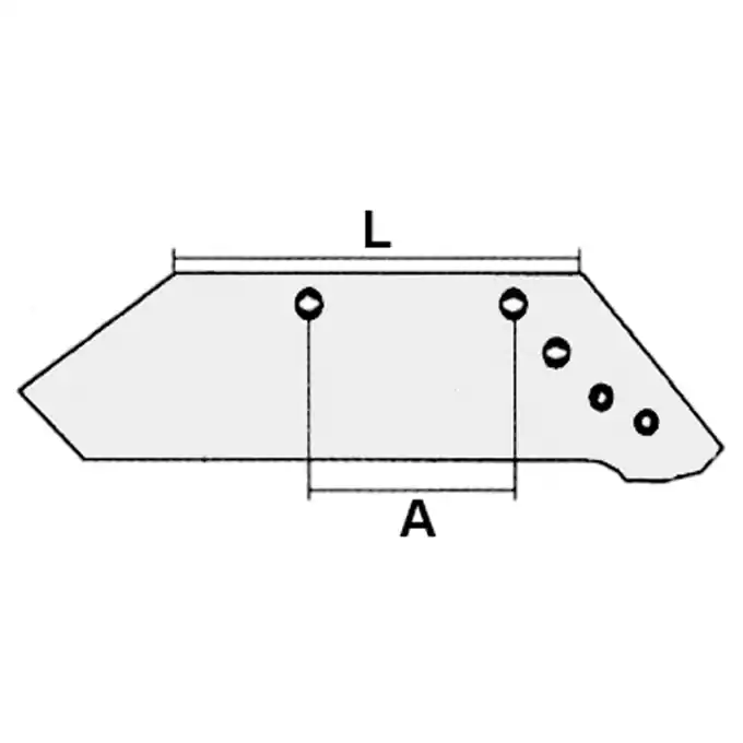 Wechselspitzenschar 14" p. f. Kuhn / Huard 622140, rechts Sonderaktion