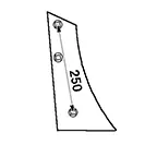 Sonderangebot Streichblech-Vorderteil p. f. Rabe VRP-342 RR, 2700.22.01 - rechts