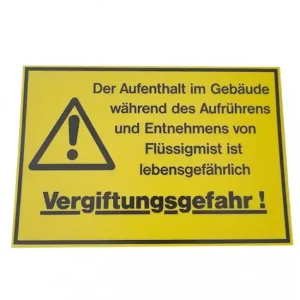 Sichere Zahlung Warnschild - Vergiftungsgefahr-