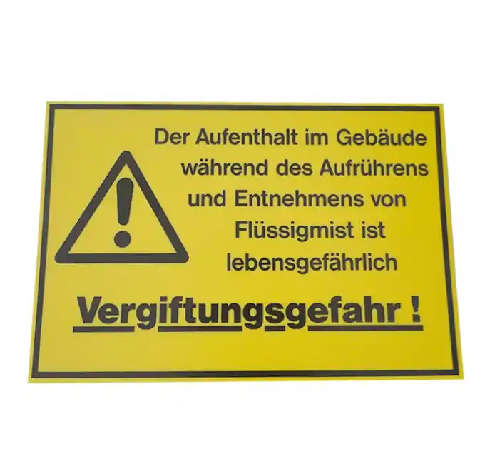 Sichere Zahlung Warnschild - Vergiftungsgefahr-