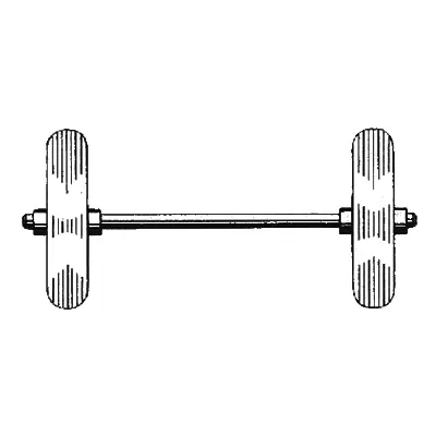 Radsatz 25 / 1000 mm Direktkauf