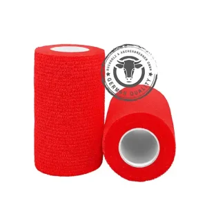 Selbsthaftende, elastische Bandage, Rot Echt