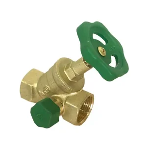 Neuheit Messing-Schrägsitzventil 1/2", mit Entleerung, 2x IG