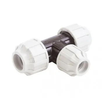 Knallerangebot PE-Kupplung Kunststoff, T-Stück 90°, 25 x 20 x 25 mm, reduziert
