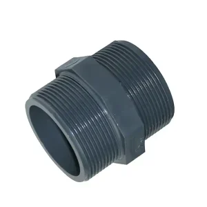 PVC-Fitting, Doppelnippel 1/2", 2x AG Abverkauf