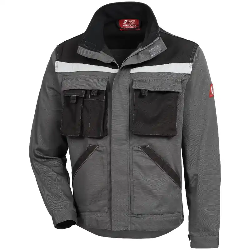 Preiswert Arbeitsjacke Motion Tex Plus, Grau/Schwarz, Gr. 52