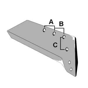 Günstig Wechselspitzenschar 16" p. f. Kuhn / Huard 622212, rechts