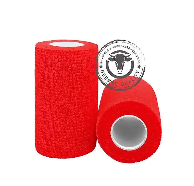 Selbsthaftende, elastische Bandage, Rot Solange Der Vorrat Reicht