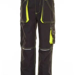 Kinder-Bundhose "Junior" anthrazit-gelb, Gr. 110/116 Echt