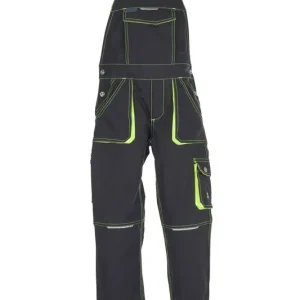 Kinder-Latzhose Junior, anthrazit-gelb, Gr. 98/104 Aktuell