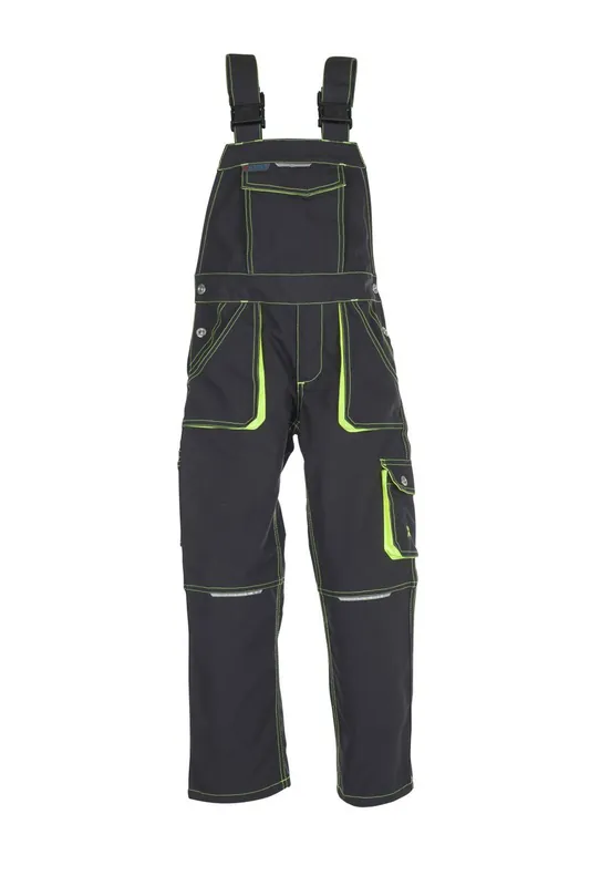 Kinder-Latzhose Junior, anthrazit-gelb, Gr. 98/104 Aktuell