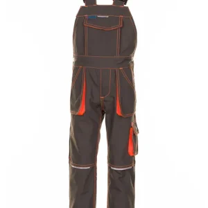 Kinder-Latzhose Junior, oliv-orange, Gr. 170/176 Letzte Chance