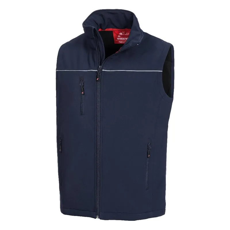 Markenware Softshellweste Motion Tex Light, Marineblau, Gr. XXL