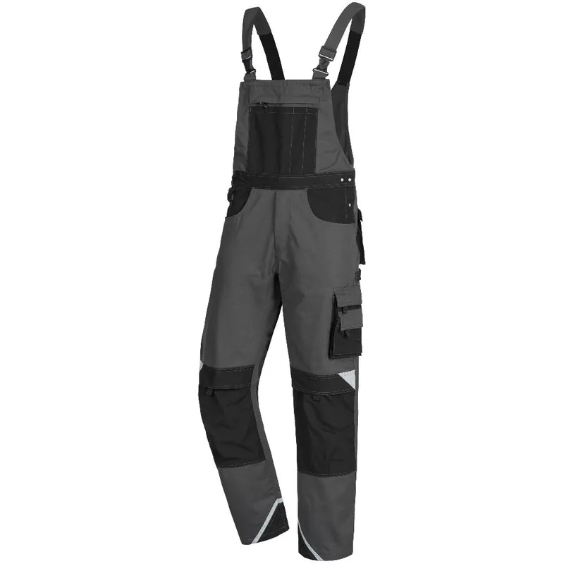 Neu Im Sortiment Latzhose Motion Tex Plus, Grau/Schwarz, Gr. 50