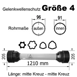Must-Have Gelenkwellenschutz "Gr. 4", 1210 mm