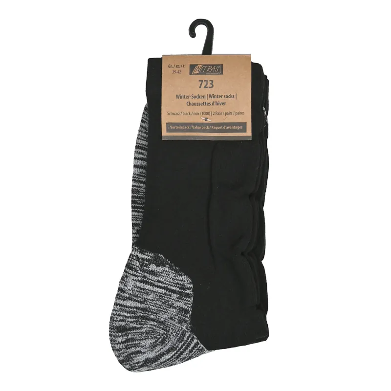 Beliebt Winter-Socken, schwarz, Gr. 39/42