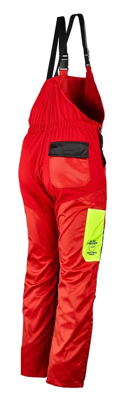 Schnittschutz-Latzhose "Profiforest", Rot, Gr. 3XL (64/66) Abverkauf